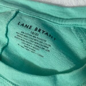 Lane Bryant Mint Green Short Sleeve Top